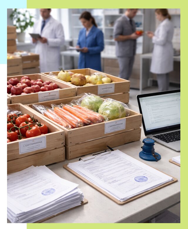 Сертификация овощей и фруктов в Орске от 8789 р. | Алешин-Рск