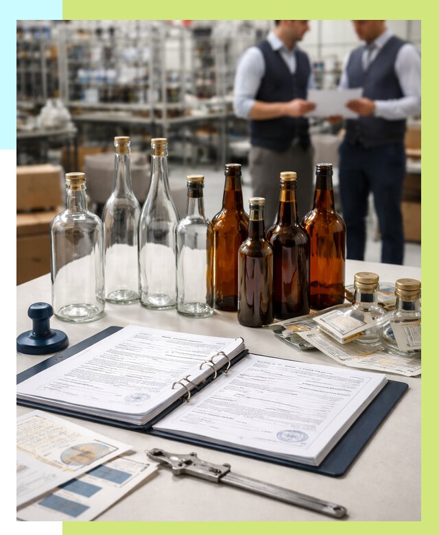 Сертификация стеклянных бутылок в Орске от 25850 р. | Алешин-Рск