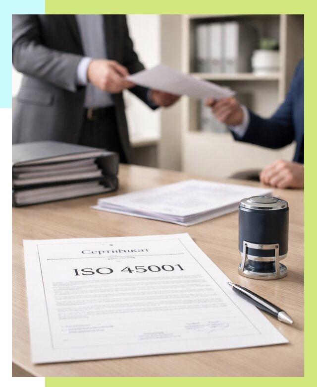 Сертификат ISO 45001 в Орске под ключ от 46530 р. | Алешин-Рск
